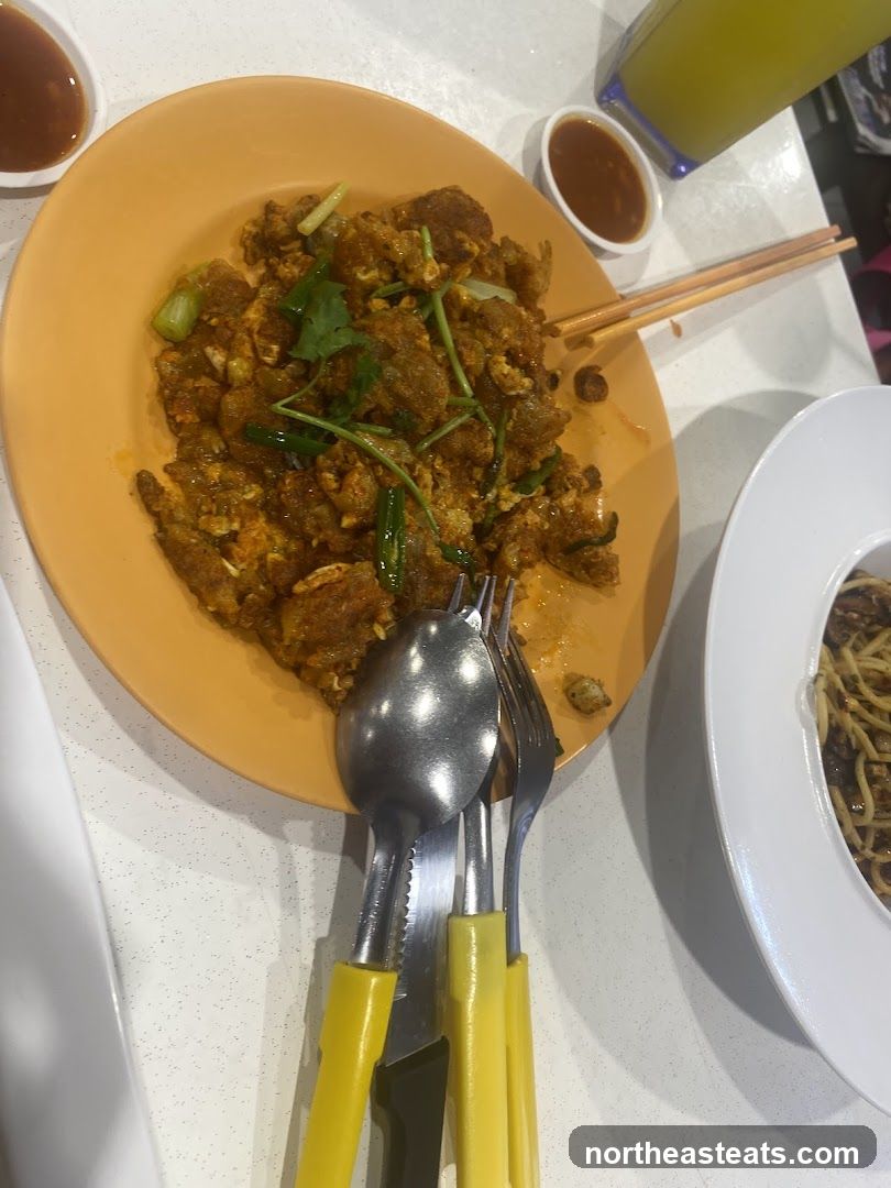 Oyster Omelette and Noodles
