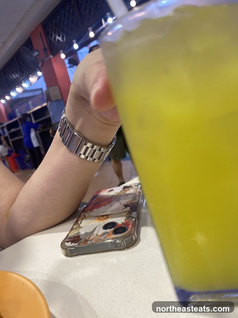 Drink and Phone on Table