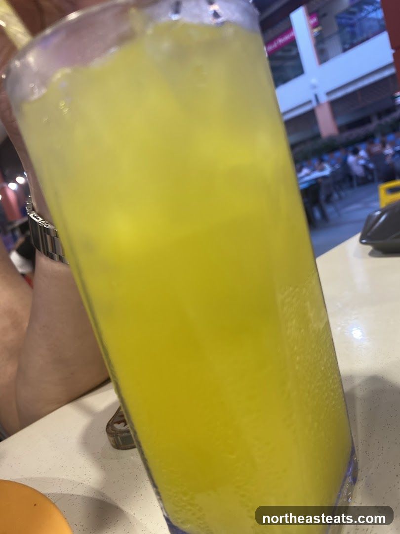 Yellow Drink with Ice
