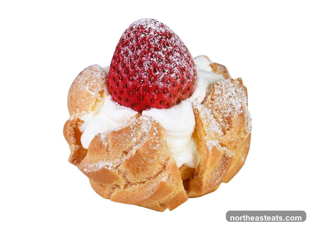 Cream Puff with Strawberry
