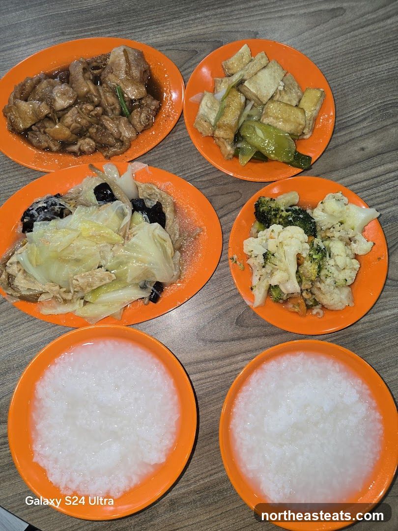 Dishes of Food