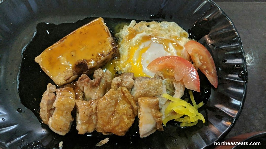 Fried Chicken and Tofu with Egg