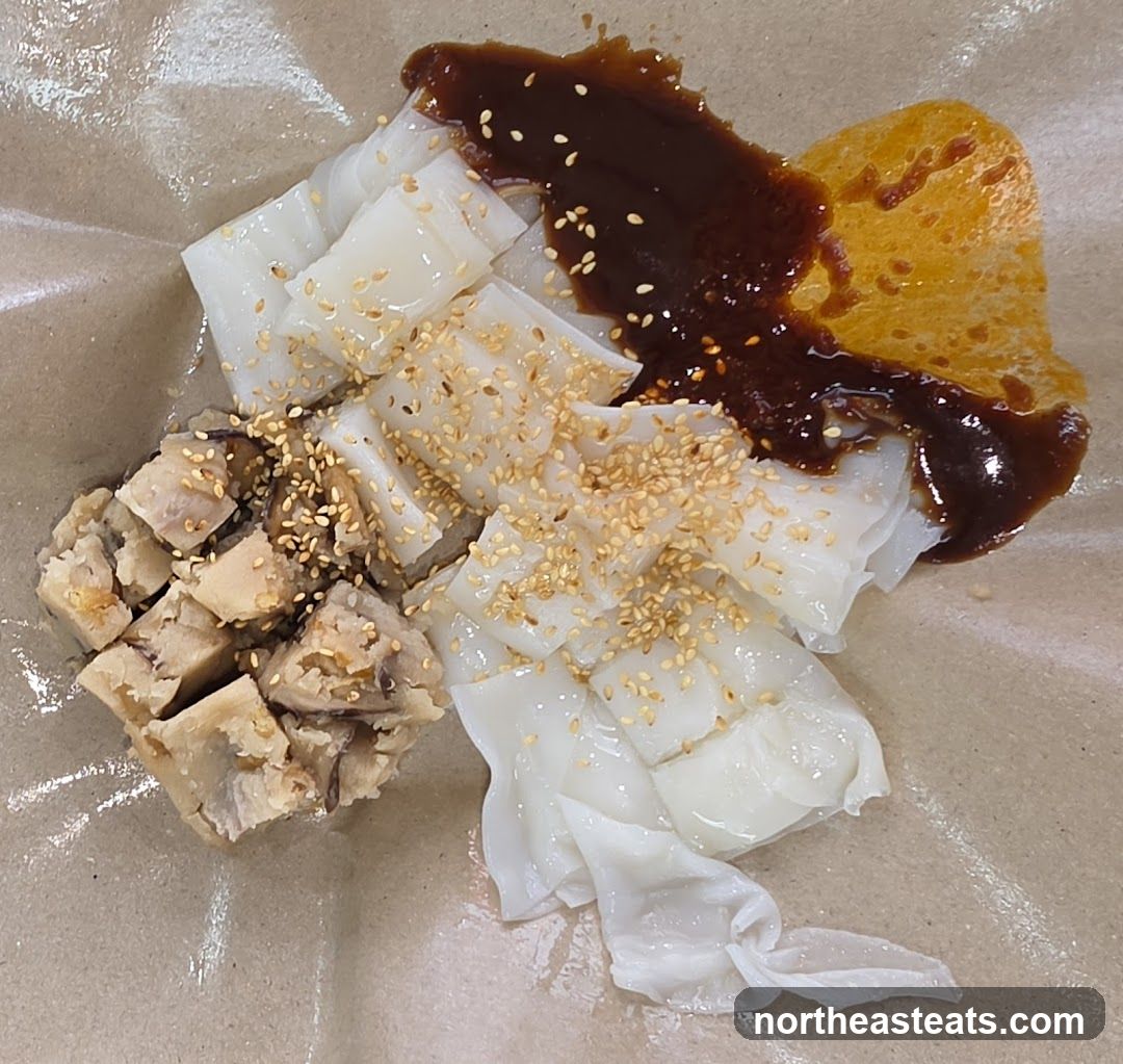 Steamed Rice Rolls with Toppings