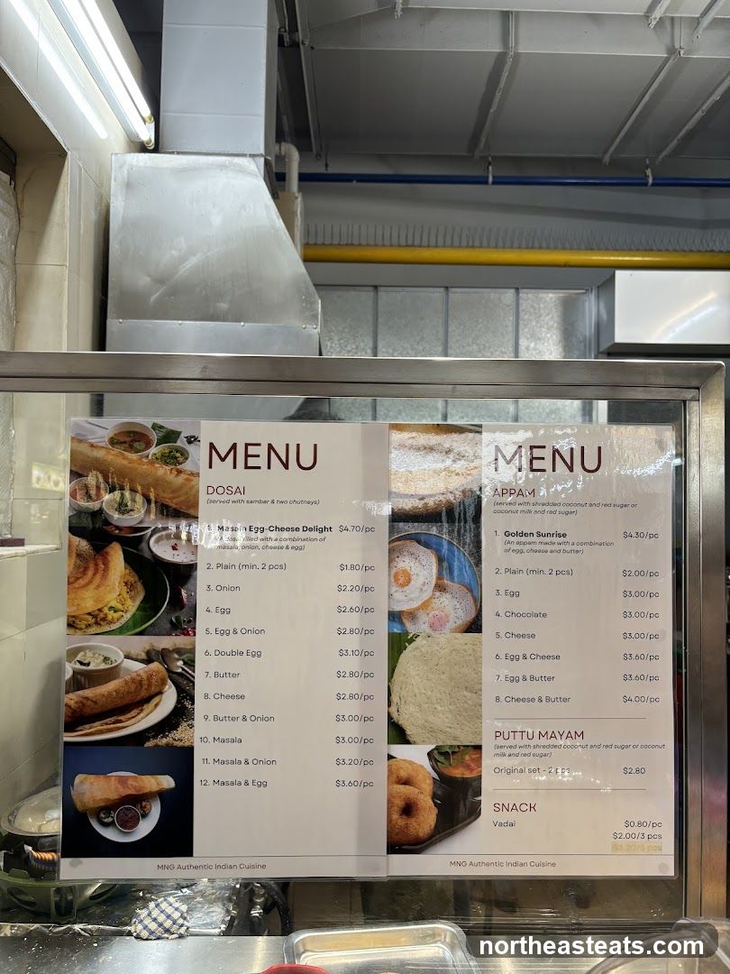 MNG Authentic Indian Cuisine Menu