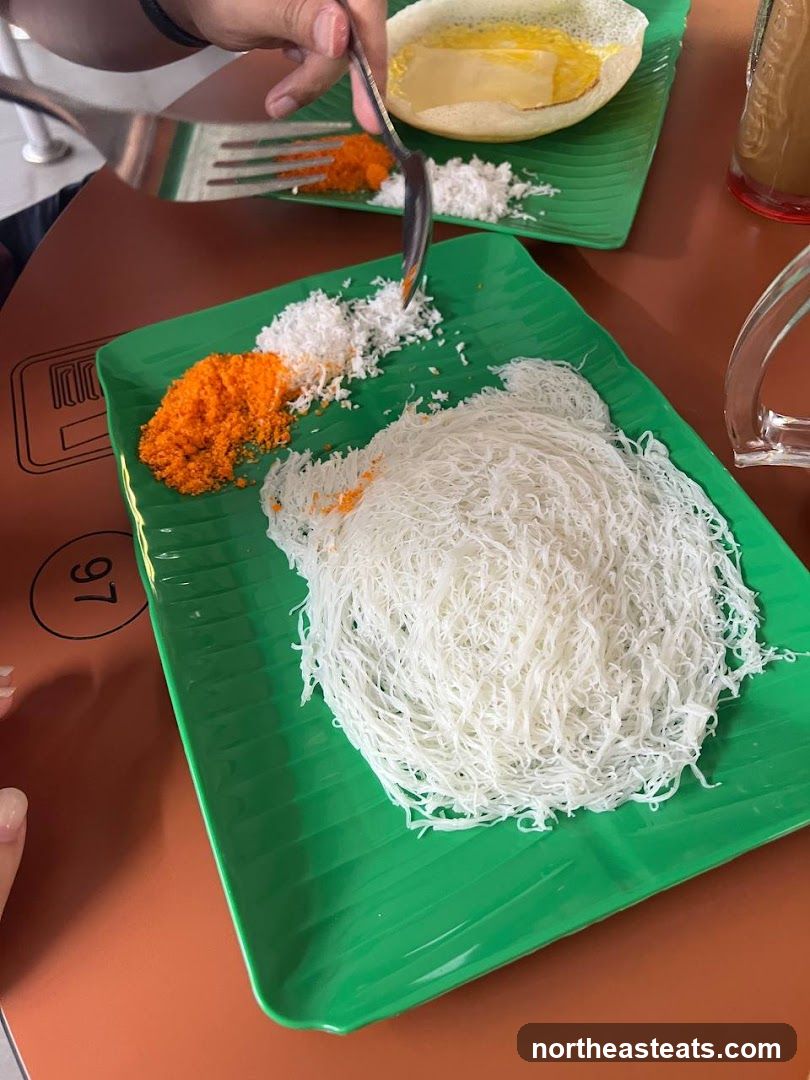 String Hopper with Coconut and Sambal