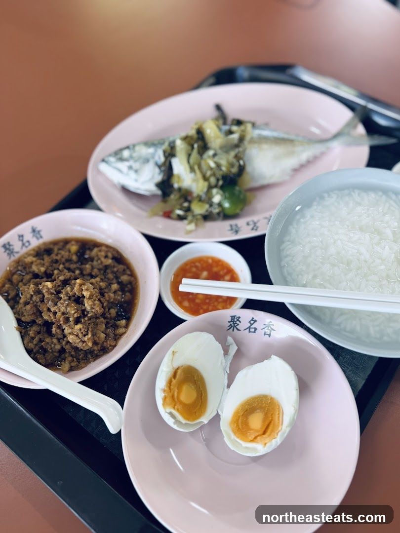 Meal with Fish and Salted Eggs