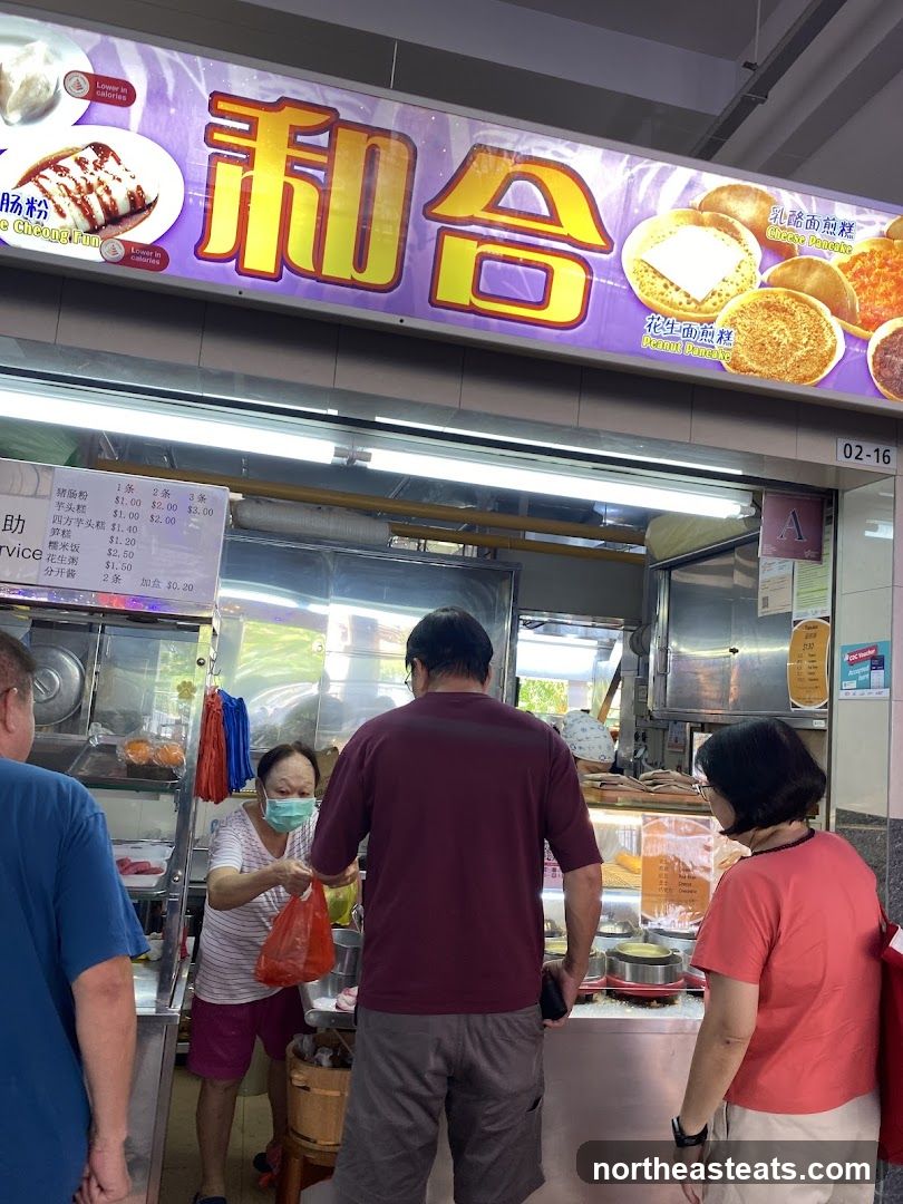 Food stall with menu