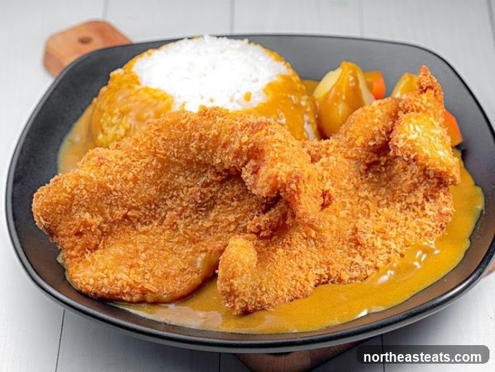 Fried Chicken Curry with Rice