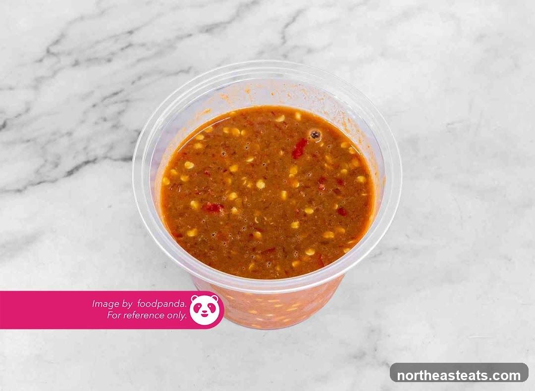 Spicy Sauce in Container