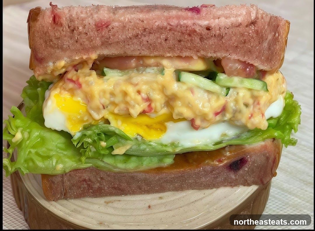 Sandwich with Egg and Crab Salad