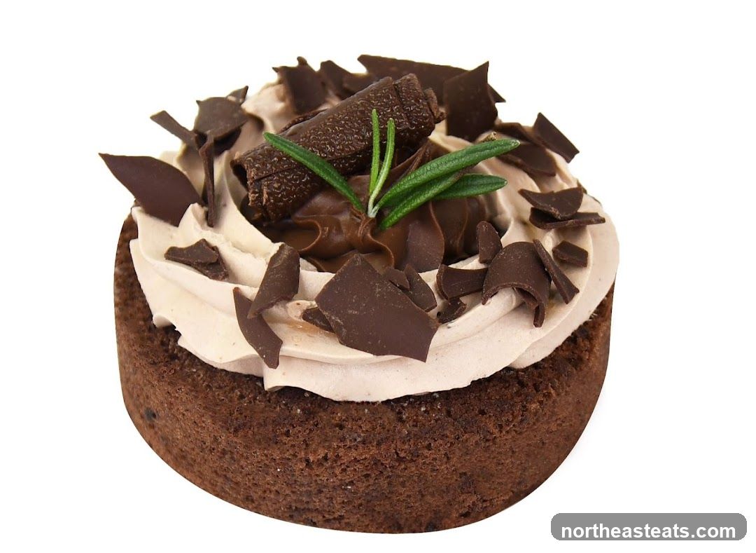 Chocolate Tart with Cream and Chocolate Shavings