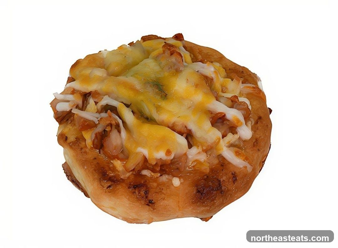 Savory Pastry with Cheese and Toppings