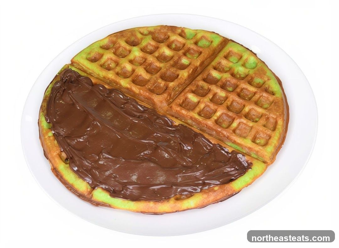 Waffle with Chocolate Spread