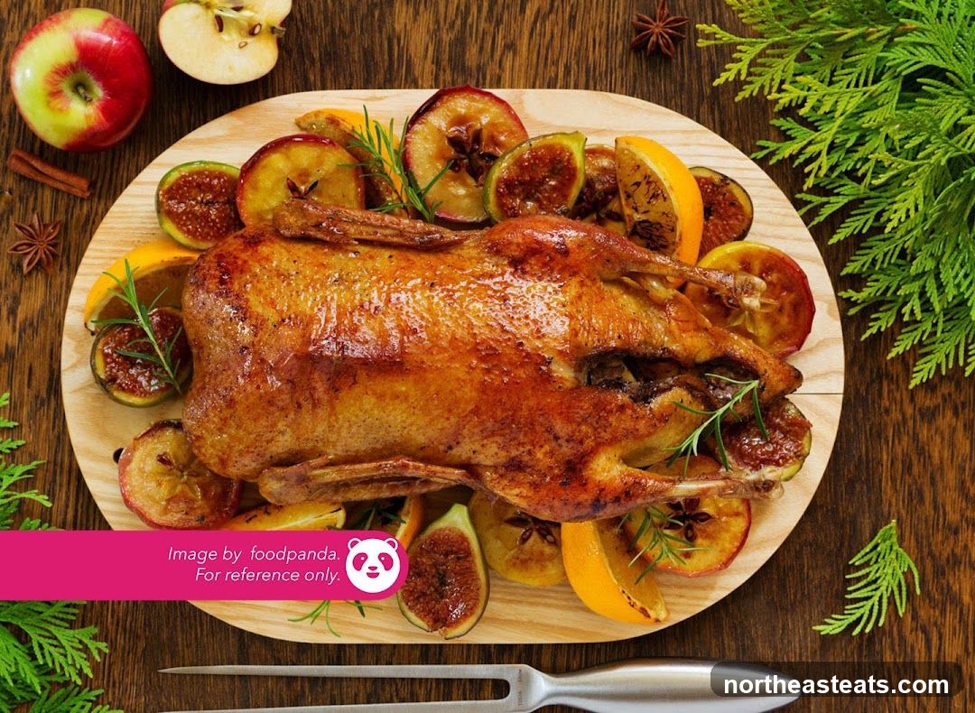 Roasted Duck with Fruits