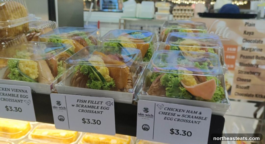 Pre-packaged Croissant Sandwiches