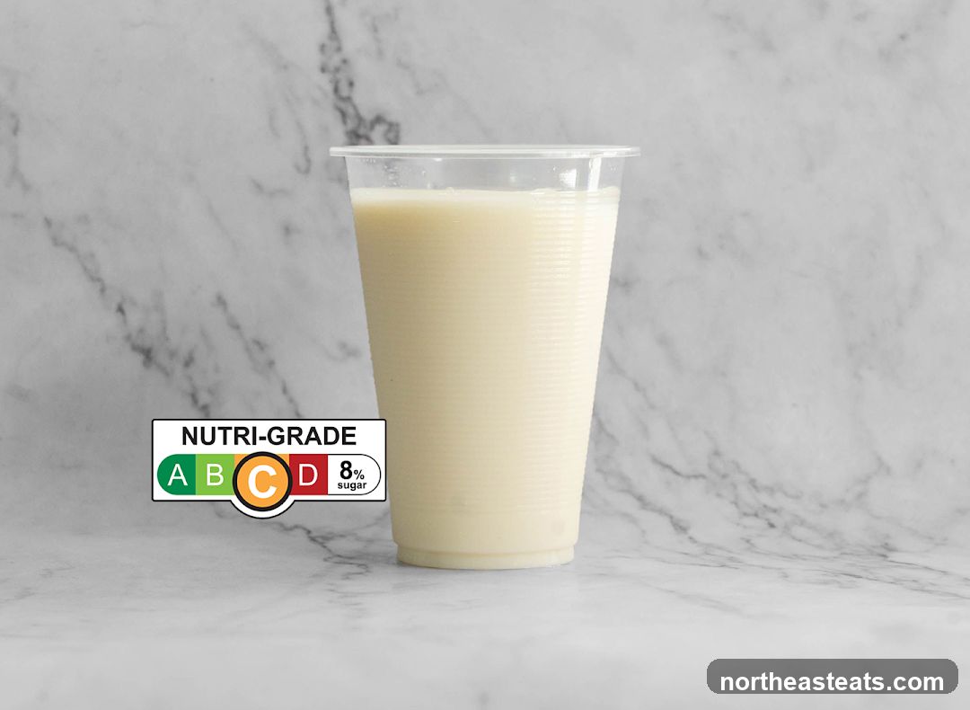 Beverage with Nutri-Grade Label