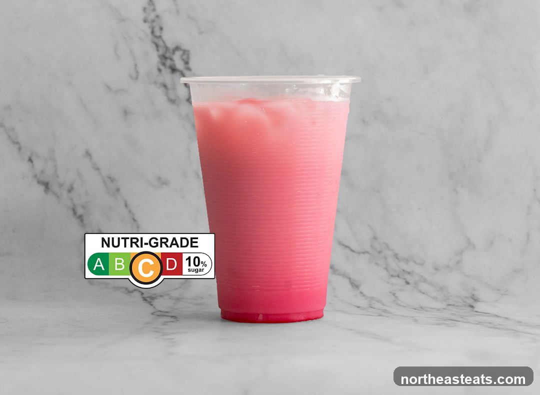 Pink Drink with Nutri-Grade Label