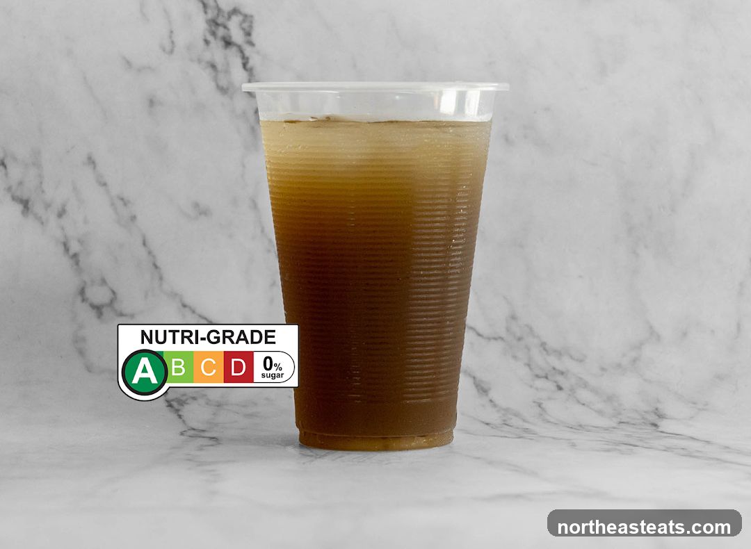 Iced Drink with Nutri-Grade Label