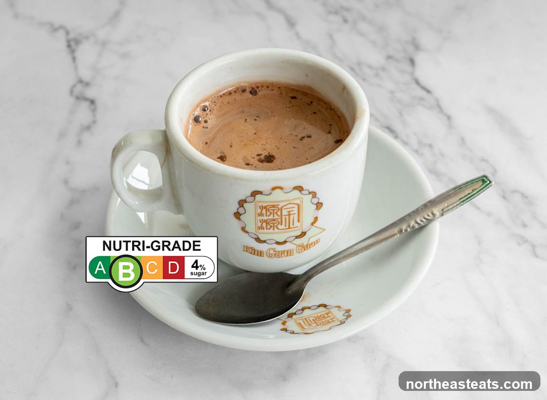 Coffee with Nutri-Grade Label