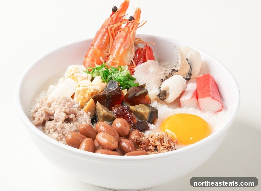 Congee with Seafood and Pork
