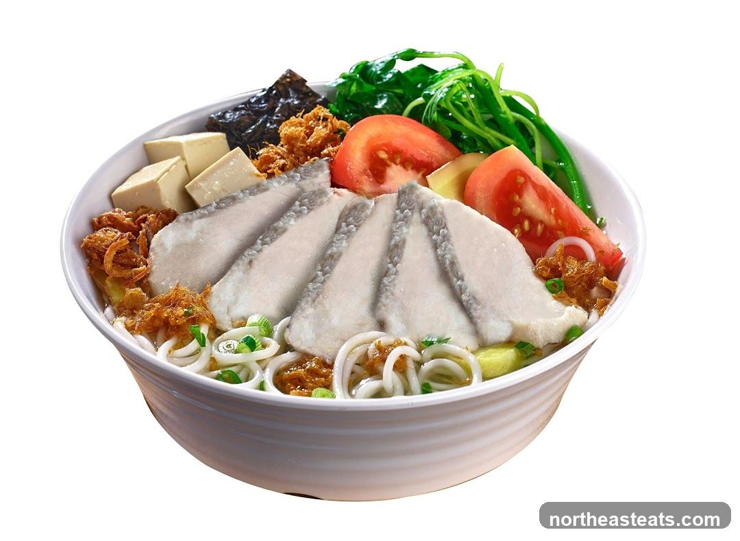 Bowl of Fish Noodle Soup
