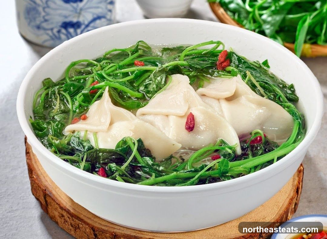 Dumplings with Greens