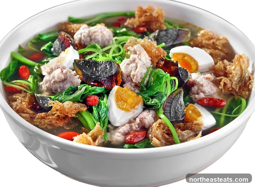Soup with Pork and Century Egg