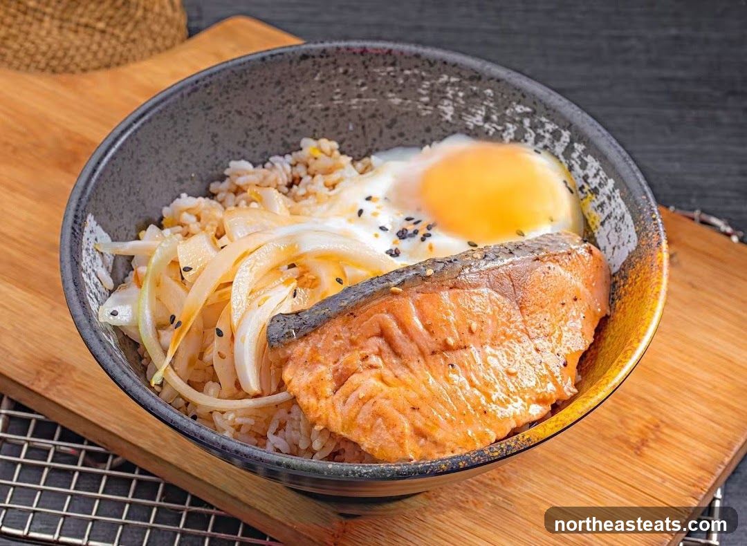 Salmon and Egg Rice Bowl