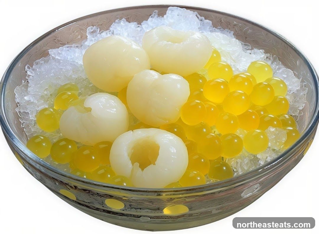 Lychee and Boba Dessert