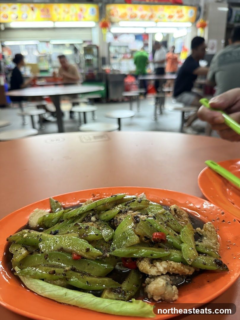 Food Stall Interior with Dishes