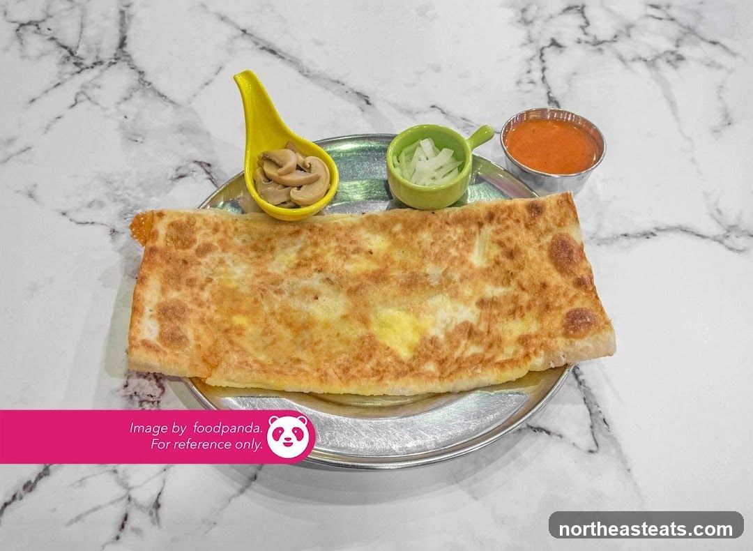 Roti Canai with Side Dishes