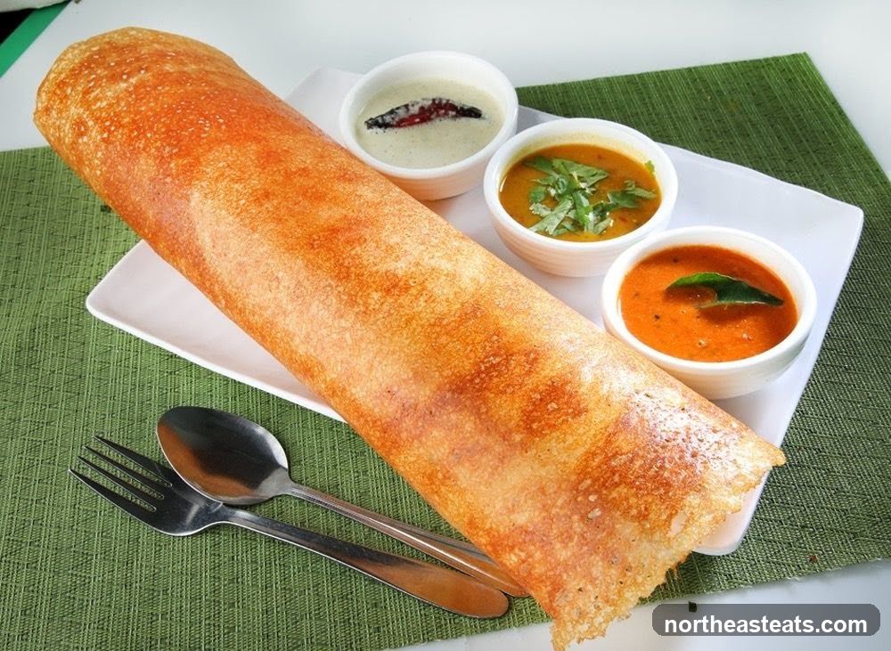Dosa with Accompaniments