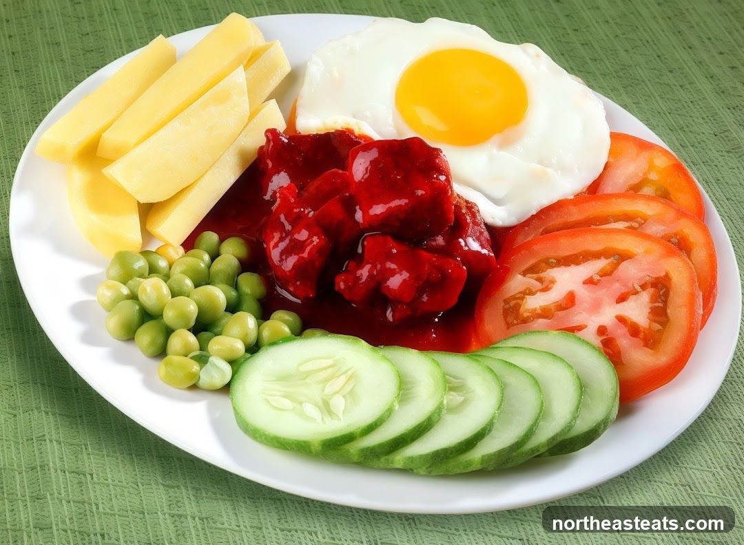 Savory Meal with Fried Egg