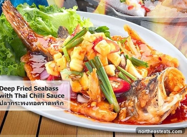 Deep Fried Seabass with Thai Chilli Sauce