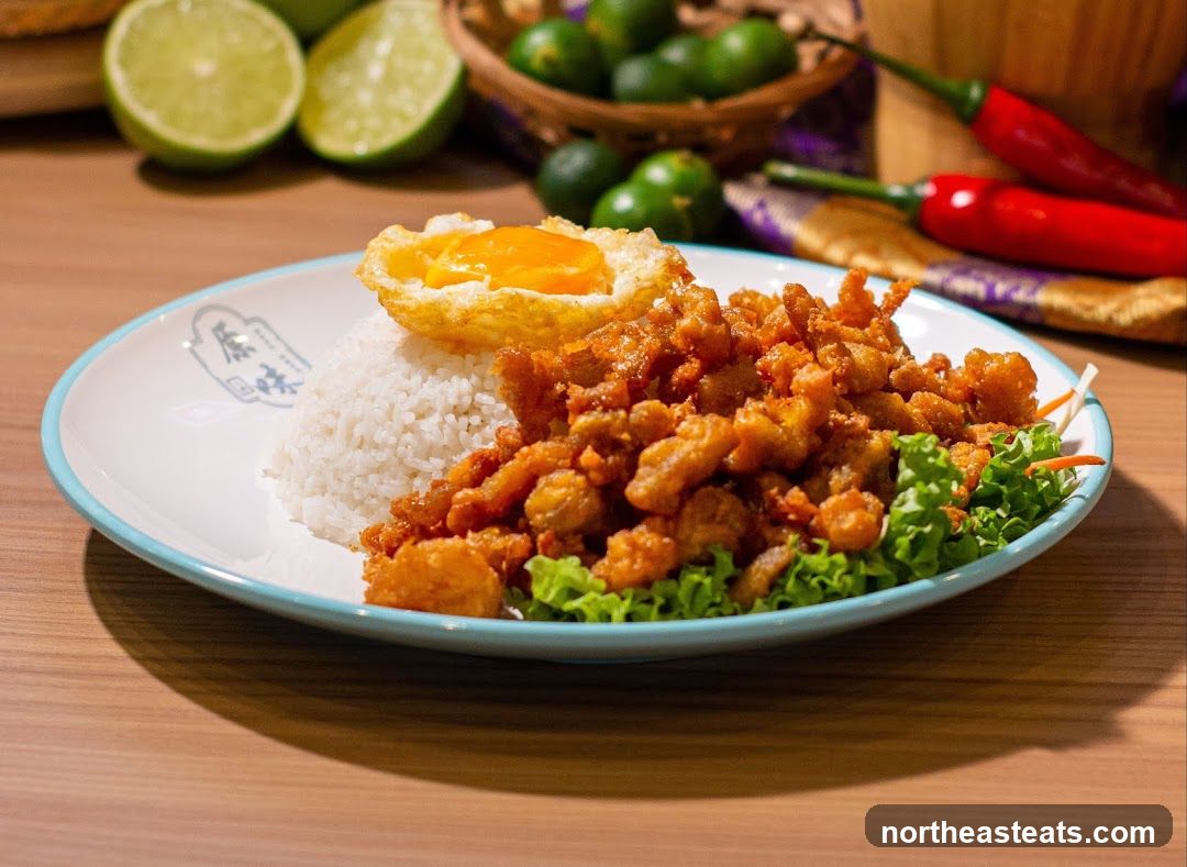 Fried Chicken Rice with Egg