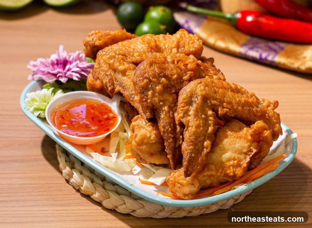 Fried Chicken Wings with Sweet Chili Sauce