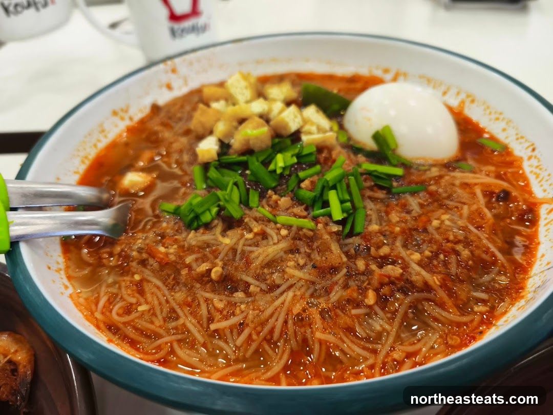 Noodle Soup with Egg and Tofu