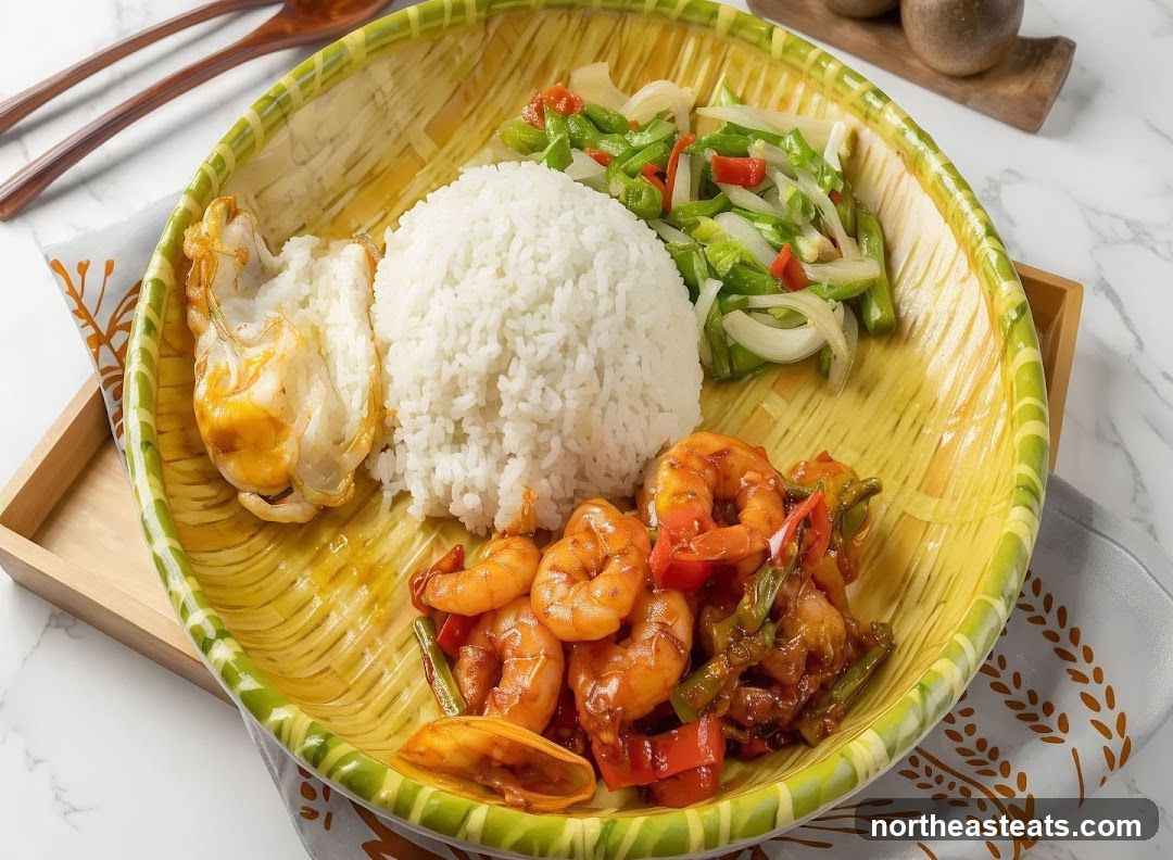 Shrimp and Rice Platter