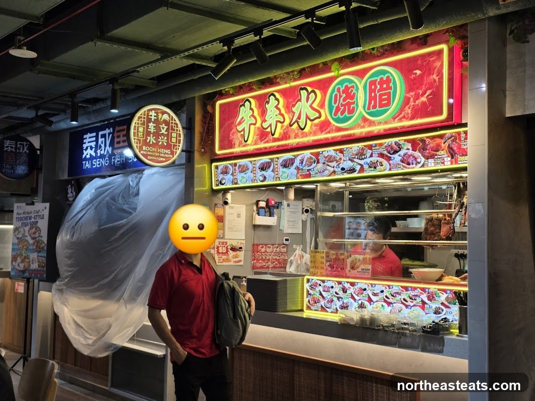 Food Stall with Roasted Meats