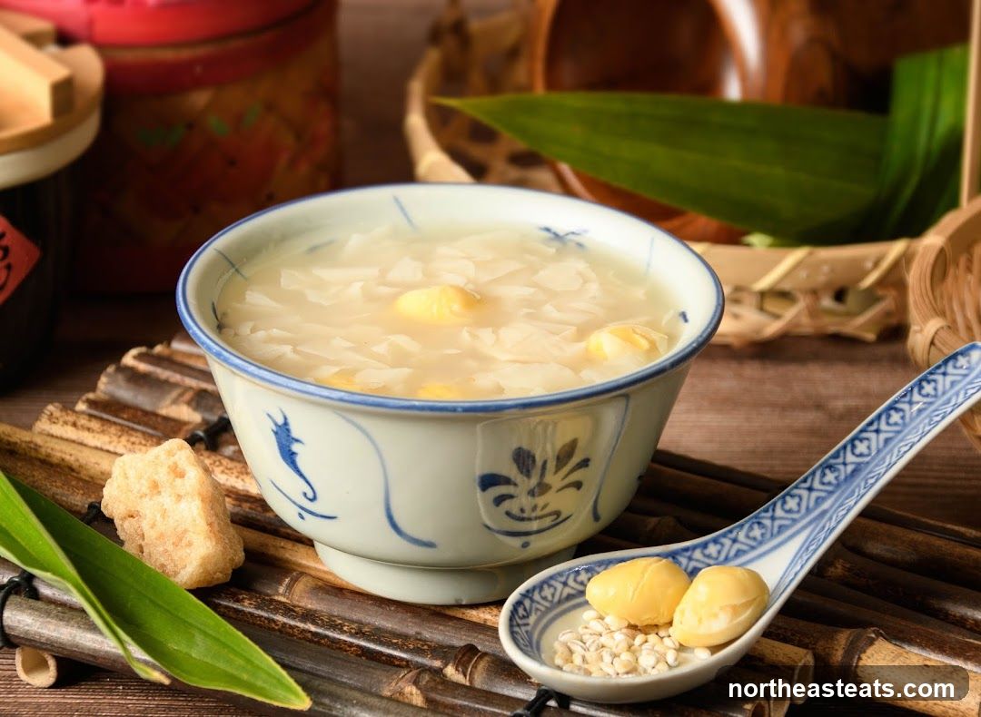 Dessert Soup with Lotus Seeds and Barley