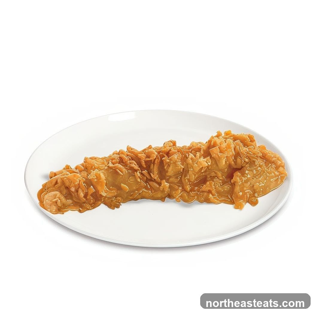 Fish fillet with sauce and crispy toppings