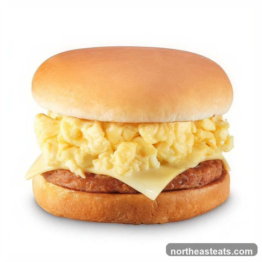 Sausage, Egg, and Cheese Breakfast Sandwich
