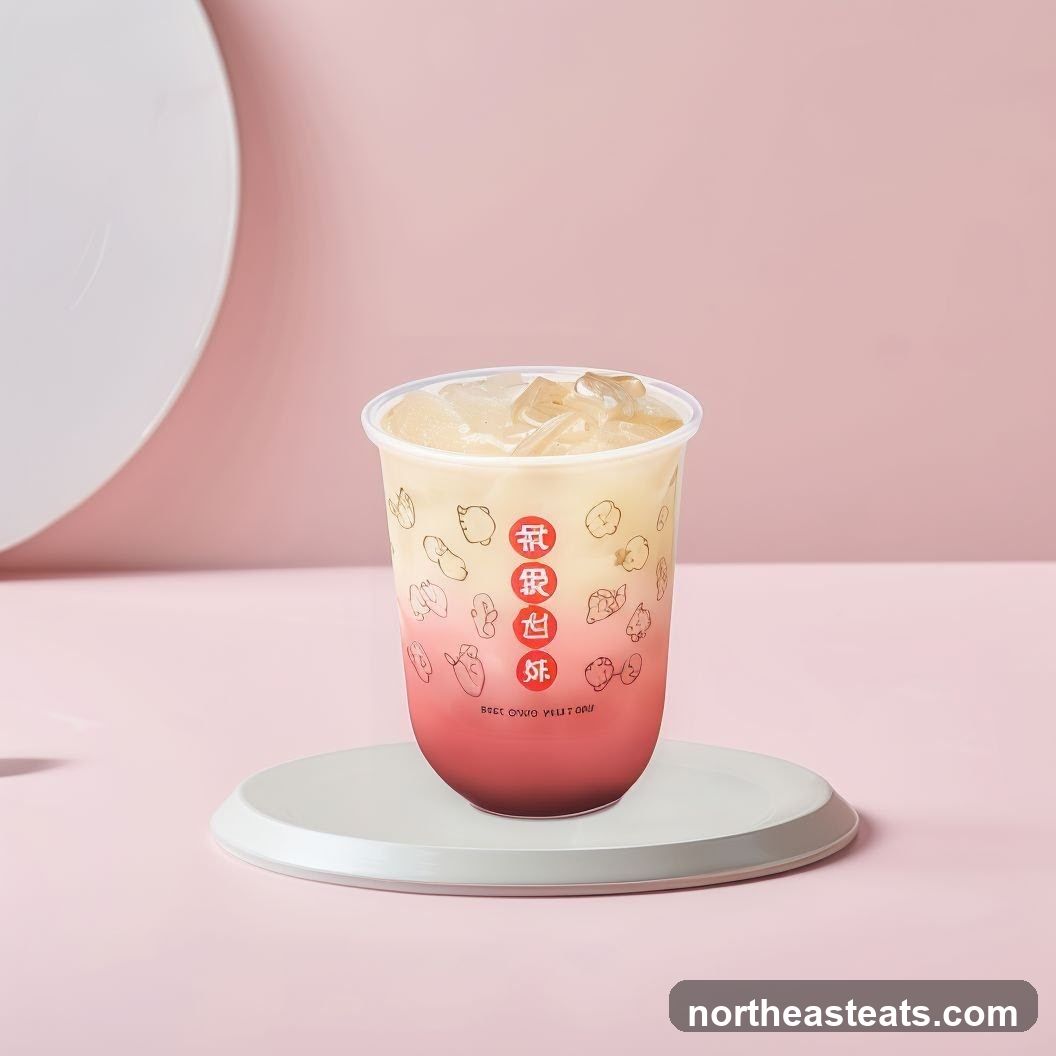 Layered Drink with Ice