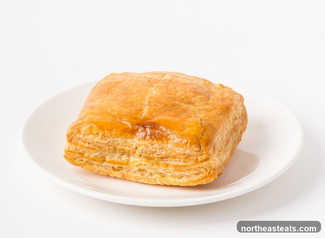 Golden Puff Pastry Square