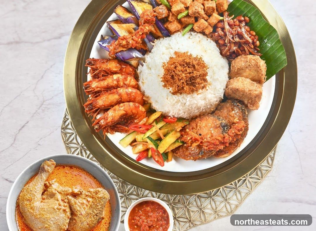 Platter of Indonesian Food