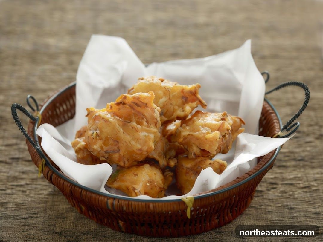 Fried Snacks in a Basket