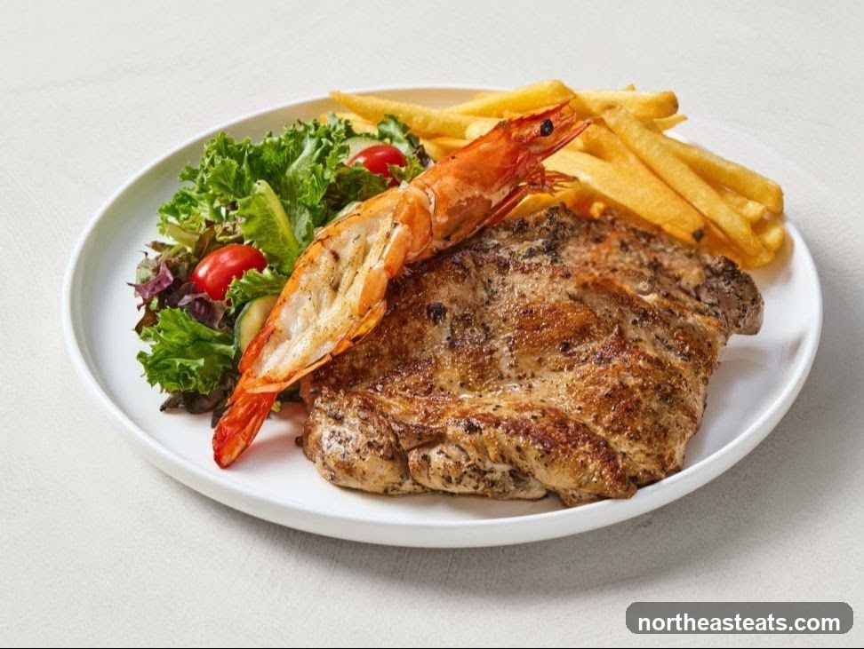 Grilled Steak and Shrimp Platter