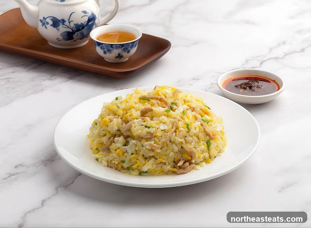 Pork Fried Rice with Tea