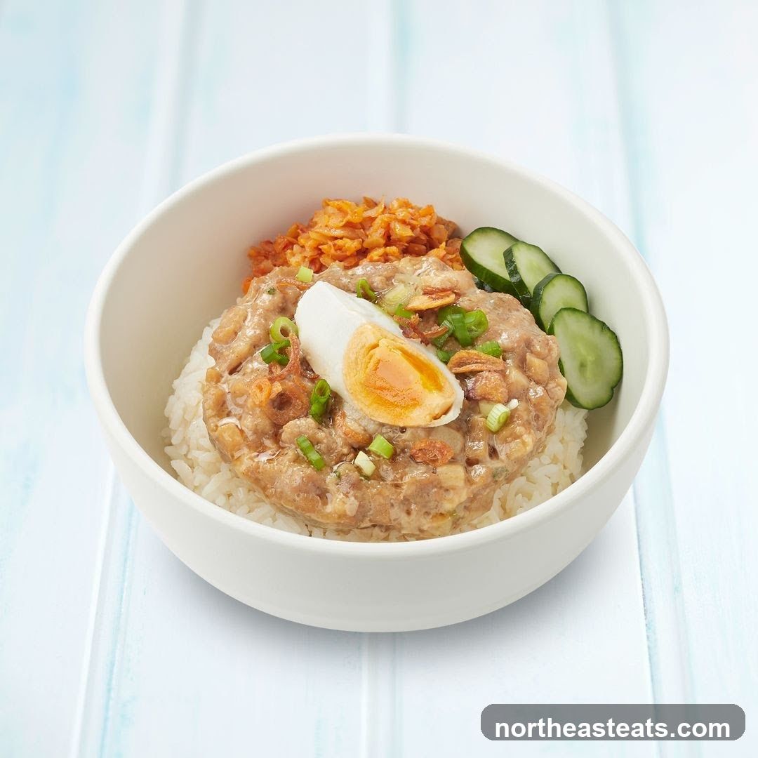 Rice bowl with meat and egg