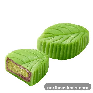 Green Leaf-Shaped Pastries